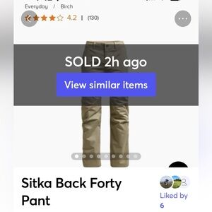 Sitka Back Forty Pant